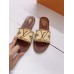 Louis Vuitton Lock It Flat Mules In Raffia