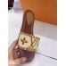 Louis Vuitton Lock It Flat Mules In Raffia