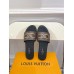Louis Vuitton Lock It Flat Slides In Monogram Canvas