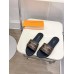 Louis Vuitton Lock It Flat Slides In Monogram Canvas