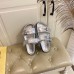 Louis Vuitton Bom Dia Comfort Mules In Silver Metallic Leather Louis Vuitton Bom Dia Comfort Mules In Silver Metallic Leather