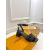Louis Vuitton Shake Sandals 55mm In Black Patent Calfskin
