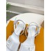 Louis Vuitton Shake Sandals 55mm In White Patent Calfskin