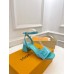 Louis Vuitton Shake Sandals 55mm In Green Patent Calfskin