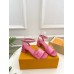 Louis Vuitton Shake Sandals 55mm In Pink Patent Calfskin
