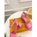 Louis Vuitton Shake Sandals 55mm In Pink Patent Calfskin
