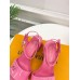 Louis Vuitton Shake Sandals 55mm In Pink Patent Calfskin