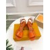 Louis Vuitton Shake Sandals 55mm In Orange Patent Calfskin