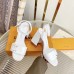 Louis Vuitton Shake Sandals 95mm In White Patent Calfskin