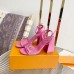 Louis Vuitton Shake Sandals 95mm In Pink Patent Calfskin