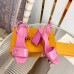 Louis Vuitton Shake Sandals 95mm In Pink Patent Calfskin