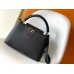 Louis Vuitton Capucines MM Bag In Black Taurillon Leather M42259 Louis Vuitton Capucines MM Bag In Black Taurillon Leather M42259