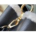 Louis Vuitton Capucines MM Bag in Taurillon Leather with Shearling M59073 Louis Vuitton Capucines MM Bag in Taurillon Leather with Shearling M59073
