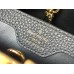 Louis Vuitton Capucines MM Bag in Canvas with Black Leather M59872 Louis Vuitton Capucines MM Bag in Canvas with Black Leather M59872