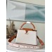 Louis Vuitton Capucines MM Bag in Canvas with Brown Leather M59969 Louis Vuitton Capucines MM Bag in Canvas with Brown Leather M59969
