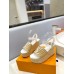 Louis Vuitton Starboard Wedge Sandals In Raffia Louis Vuitton Starboard Wedge Sandals In Raffia