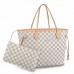 Louis Vuitton Neverfull MM Bag In Damier Azur Canvas N41605 Louis Vuitton Neverfull MM Bag In Damier Azur Canvas N41605