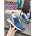Louis Vuitton Women's Run Away Sneakers In Blue Monogram Denim Louis Vuitton Women's Run Away Sneakers In Blue Monogram Denim