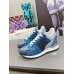 Louis Vuitton Women's Run Away Sneakers In Blue Monogram Denim Louis Vuitton Women's Run Away Sneakers In Blue Monogram Denim