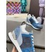 Louis Vuitton Women's Run Away Sneakers In Blue Monogram Denim Louis Vuitton Women's Run Away Sneakers In Blue Monogram Denim