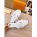 Louis Vuitton LV Isola Flat Slides In White Calfskin