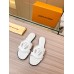Louis Vuitton LV Isola Flat Slides In White Calfskin
