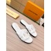 Louis Vuitton LV Isola Flat Slides In White Calfskin