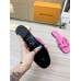 Louis Vuitton LV Isola Flat Slides In Pink Calfskin Louis Vuitton LV Isola Flat Slides In Pink Calfskin