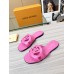 Louis Vuitton LV Isola Flat Slides In Pink Calfskin Louis Vuitton LV Isola Flat Slides In Pink Calfskin