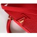 Louis Vuitton Capucines BB Bag in Red Taurillon Leather M52689