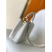 Louis Vuitton Capucines BB Bag in White Taurillon Leather M55832