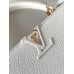 Louis Vuitton Capucines BB Bag in White Taurillon Leather M55832