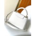 Louis Vuitton Capucines BB Bag in White Taurillon Leather M55832
