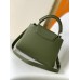Louis Vuitton Capucines BB Bag in Green Taurillon Leather M57227