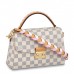 Louis Vuitton Damier Azur Croisette Bag With Braided Strap N50053