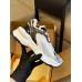 Louis Vuitton Women's Run 55 Sneakers In White Technical Materials Louis Vuitton Women's Run 55 Sneakers In White Technical Materials
