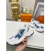 Louis Vuitton Women's Run 55 Sneakers In Blue Monogram Denim Louis Vuitton Women's Run 55 Sneakers In Blue Monogram Denim