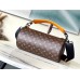Louis Vuitton Soft Polochon MM Bag in Monogram Macassar Canvas M46691