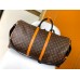 Louis Vuitton Keepall Bandouliere 55 Bag in Monogram Macassar Canvas M46702