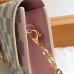Louis Vuitton Croisette Chain Wallet In Damier Azur Canvas N60357 Louis Vuitton Croisette Chain Wallet In Damier Azur Canvas N60357