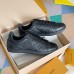 Louis Vuitton Men's Luxembourg Sneakers in Monogram-embossed Leather