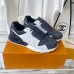 Louis Vuitton Men's Run Away Sneakers in Bicolor Monogram Canvas