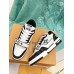 Louis Vuitton Men's LV Trainer Sneakers in Black Denim with Mesh Louis Vuitton Men's LV Trainer Sneakers in Black Denim with Mesh