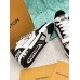 Louis Vuitton Men's LV Trainer Sneakers in Black Denim with Mesh Louis Vuitton Men's LV Trainer Sneakers in Black Denim with Mesh