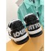 Louis Vuitton Men's LV Trainer Sneakers in Black Denim with Mesh Louis Vuitton Men's LV Trainer Sneakers in Black Denim with Mesh