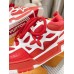 Louis Vuitton LV Skate Sneakers in Red Mix Materials