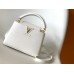 Louis Vuitton Capucines Mini Bag in White Taurillon Leather M23456 Louis Vuitton Capucines Mini Bag in White Taurillon Leather M23456