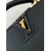 Louis Vuitton Capucines Mini Bag in Black Taurillon Leather M56071