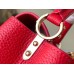 Louis Vuitton Capucines Mini Bag in Red Taurillon Leather M56845