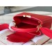 Louis Vuitton Capucines Mini Bag in Red Taurillon Leather M56845